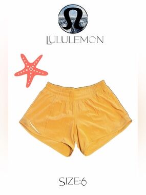 lululemon athletica Women's Athletic Shorts in Mustard